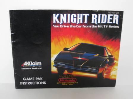 Knight Rider - NES Manual